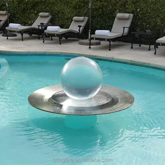 BringFine Garden Decoration Stainless Steel Fountain with Acrylic Sphere