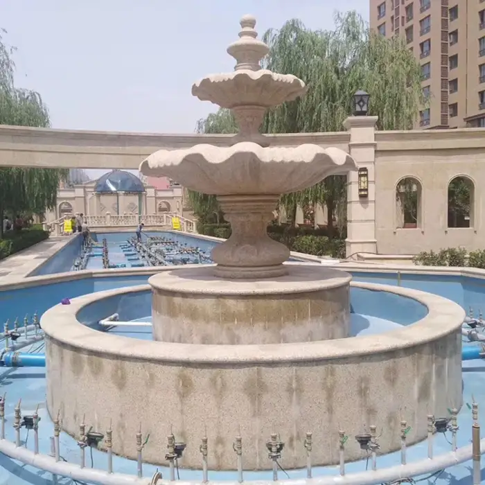 Hand Carved Large Outdoor Garden Marble Fountain Beautiful Stone Fountain Water Fountain