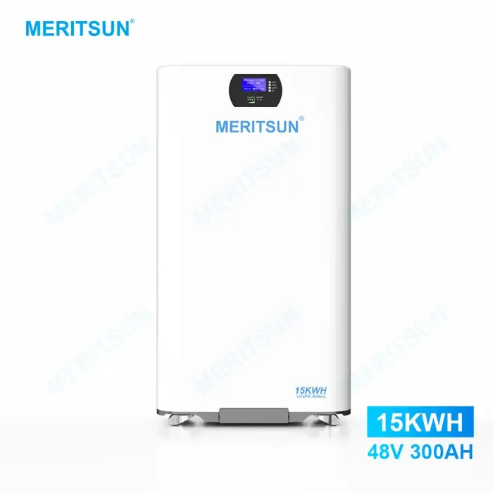 Meritsun 15Kwh LiFePO4 Lithium Ion Battery Pack 48V 300Ah Energy Storage Battery