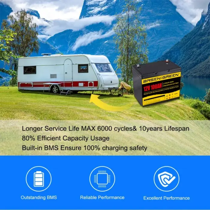 EU Free Shipping lifepo4 battery pack lithium ion battery 12V 100ah 230ah 300ah rv battery