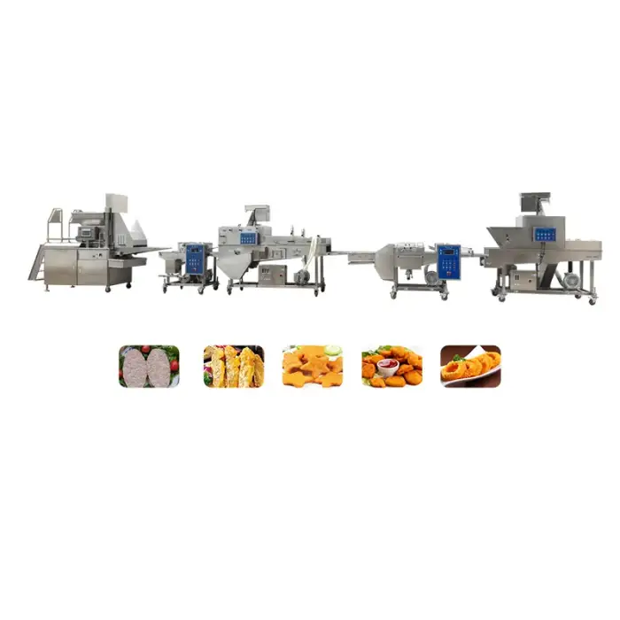 TCA high quality various shapes automatic burger party chicken nugget production line