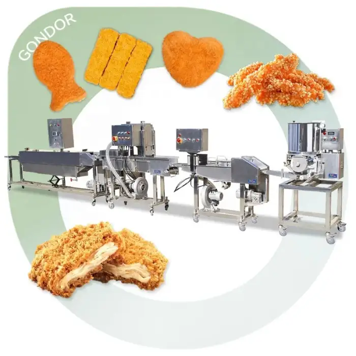 Burger Meat Product Patty Chicken Nugget Maker Production Line Make Form Mould Machine Price