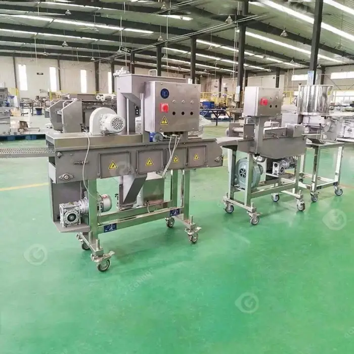 Burger Meat Product Patty Chicken Nugget Maker Production Line Make Form Mould Machine Price