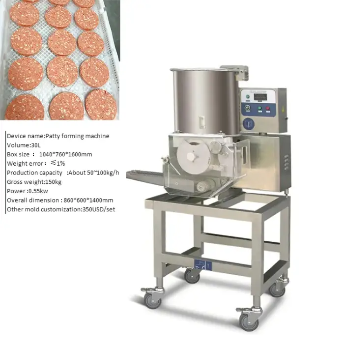 Automatic MINI Burger Patty Forming Machine