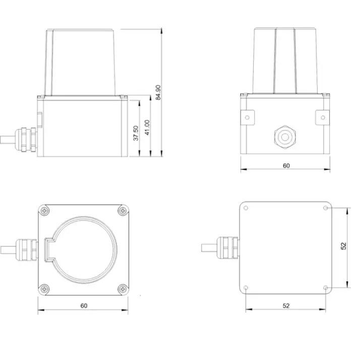 Robot lidar scanner TOP principle 3d lidar akusense infrared 270 degree radar sensor TOP principle