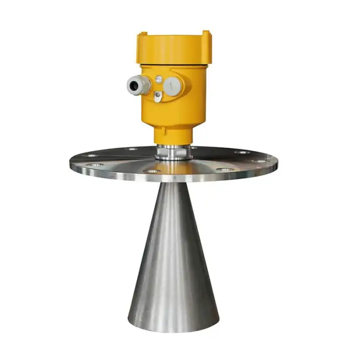 High frequency radar Liquid flange  level gauge transmitter Cement Silo Radar Level sensor