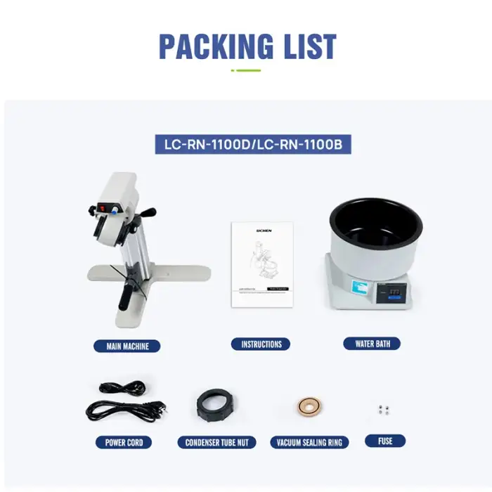 1L 2L 3L Laboratory thermostatically controlled distiller purification Automatic liquid crystal display vacuum rotary evaporator