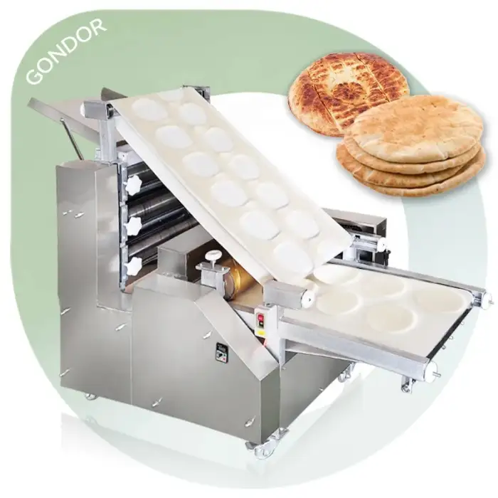 Shawarma Naan Lebanese Arabic Lavash Pita Bread Chapati Roti Make Machine Production Line Fully Automatic