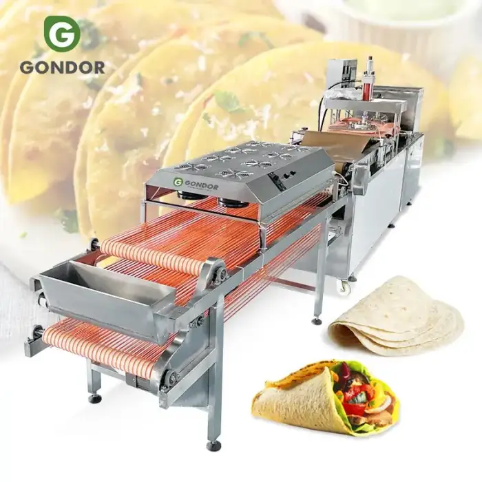 Fully Automatic Industrial Price Rotimatic Naan Corn Press Pita Bread Maker Chapati Roti Tortilla Make Machine GD-XTMA—350 30cm