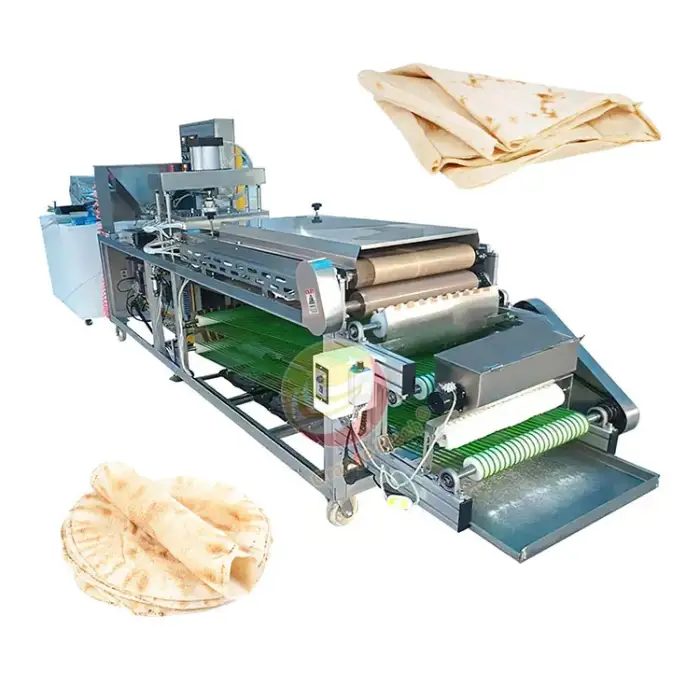 Commercial Paratha Production Line Double Tortilla Roti Machine Automatic Chapati Maker