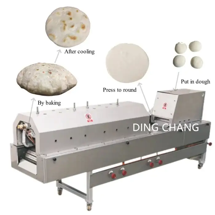 High efficiency roti chapati making machine paratha production line automatic tortilla press machine flat bread maker machine