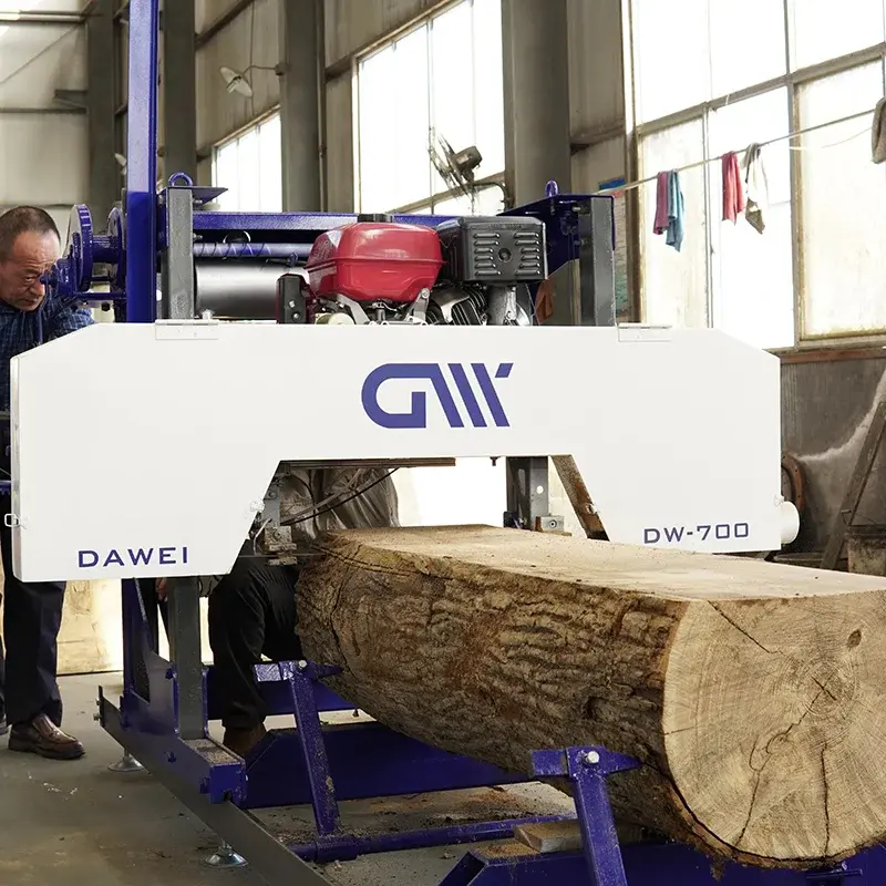 DW600 Diesel Engine Manual Type Bandsaw Sawmill