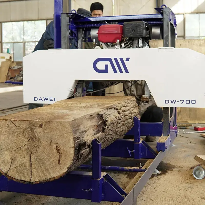 DW600 Diesel Engine Manual Type Bandsaw Sawmill