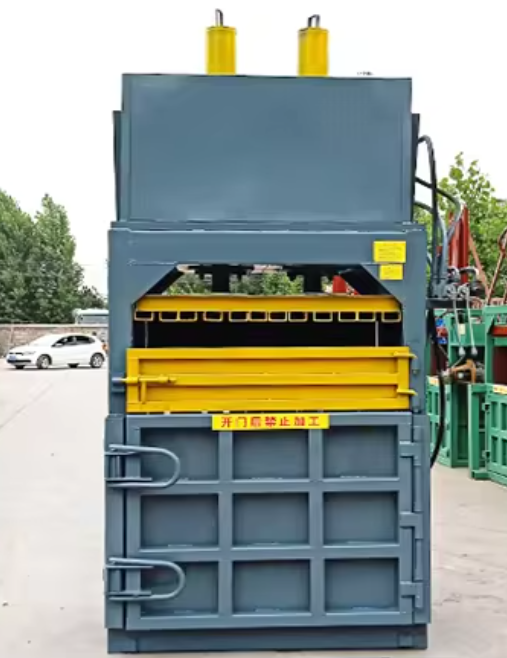 60T Double Cylinder Vertical Hydraulic Baler