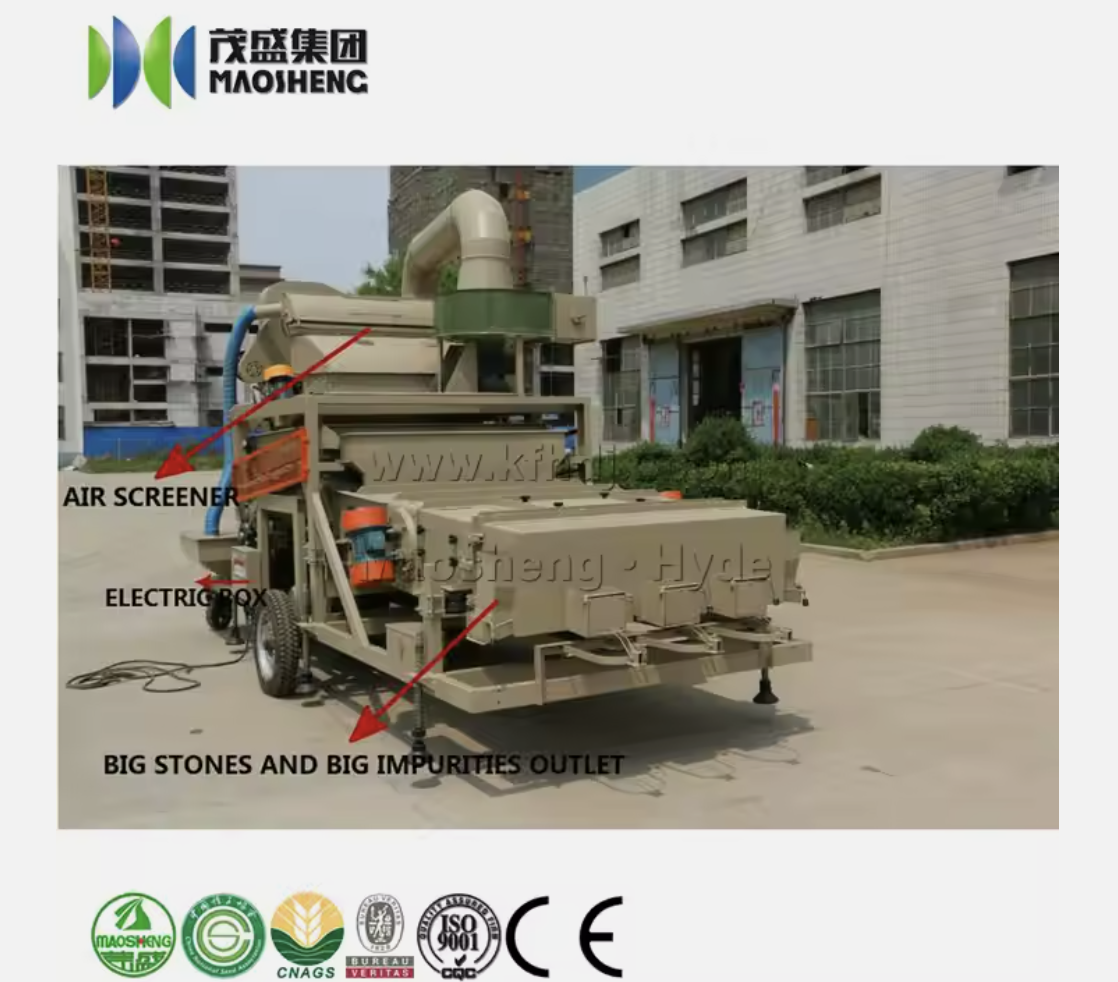 10T wheat maize Processing Plant beans cleaning and grading machine