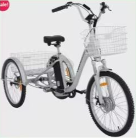 36v 350w Electric Tricycle with Basket