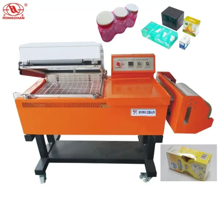 PP PE POF PVC cartons boxes 2 in 1 thermal shrink packaging machine