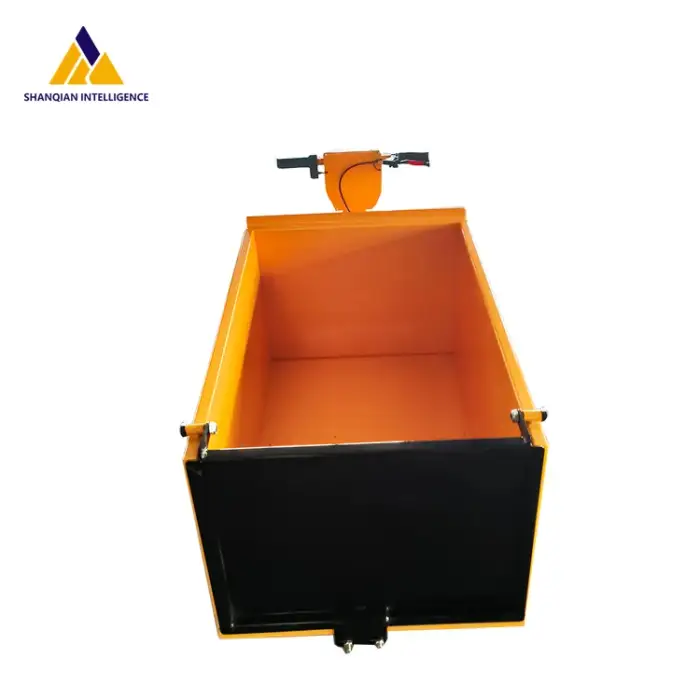 Shanqian High qualityHand Push Three Door Transport Vehicle Wheelbarrow electric Dump Tricycle