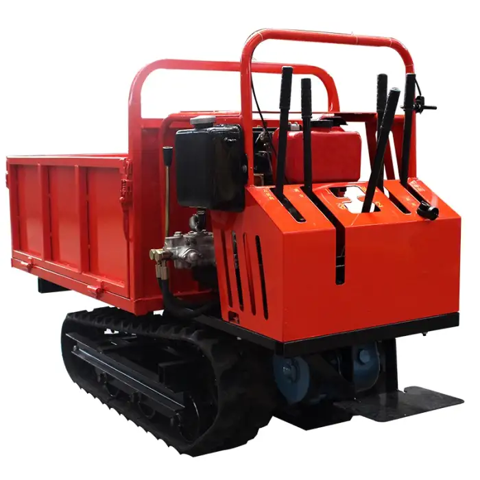 4T SL1500 Self Loading Power Handy Wheelbarrow Hydraulic Tipping Crawler Tracked Mini Dumper Concrete Truck Buggy