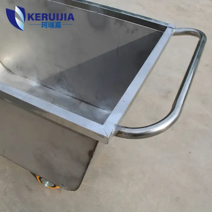 Poultry farm trolley feed cart high strength 4 wheels wheelbarrow feed truck pig farm equipment