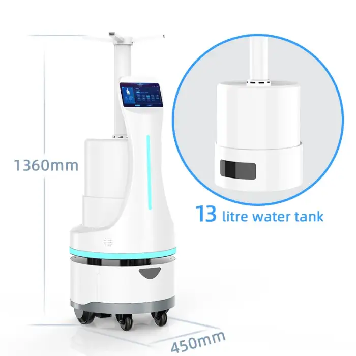 WBOT11A3 Reeman Medical Disinfection Robot Automatic Intelligent Disinfection Robot Spraying Ultrasonic Spray Disinfection Robots