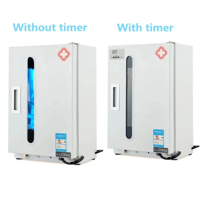 27L Lab Equipment Dental UV Disinfection Cabinet Single-door UV Ozone Sterilizer Device with Compartment Tray