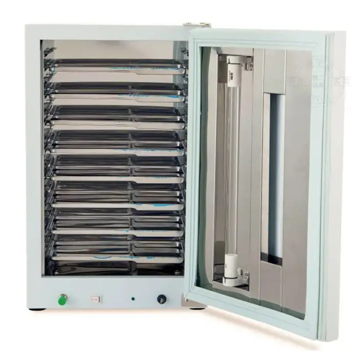 27L Lab Equipment Dental UV Disinfection Cabinet Single-door UV Ozone Sterilizer Device with Compartment Tray