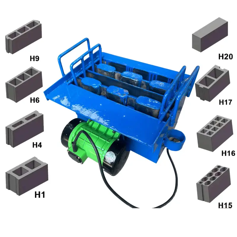 Small Cement Brick Block Making Machine - Hollow Brick Type H6