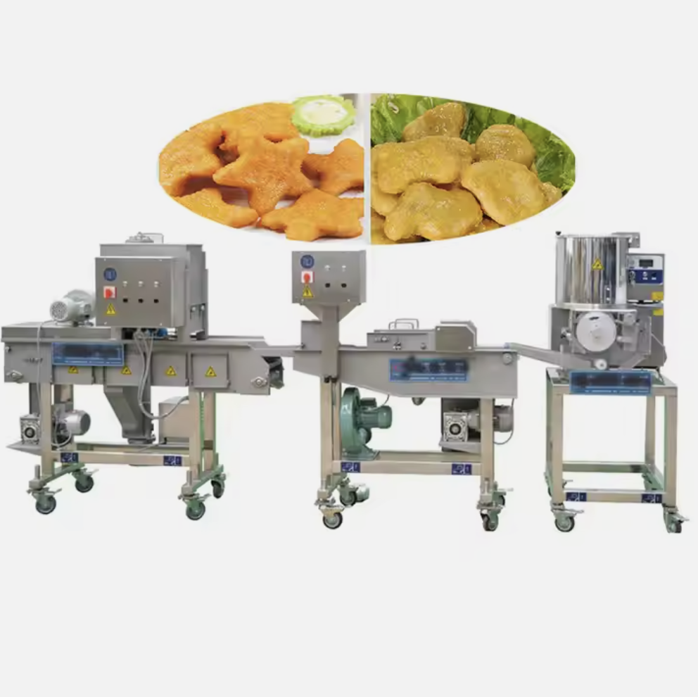 Commercial Beef Hamburger Processing Machines Automatic Burger Chicken Nuggets Production Line