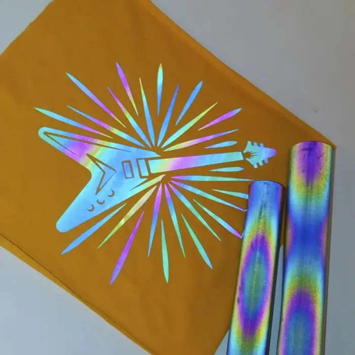 C1 61CMx25M Guangyintong PU Reflective Series Heat Transfer Vinyl Easy To Cut Easy To Weed For Textiles