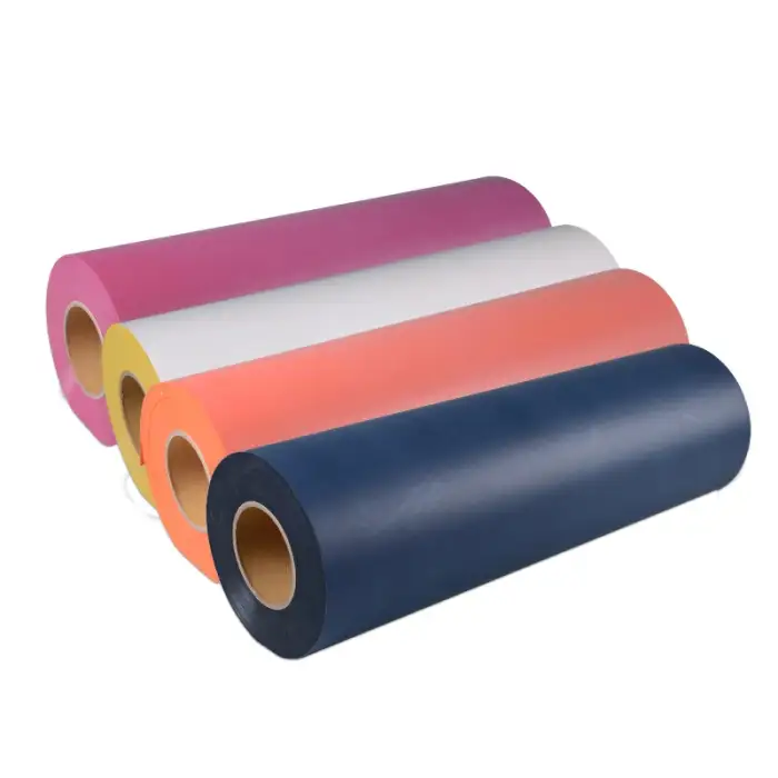 Guangzhou 0.5x25m PU PVC Flex Fabric Heat Transfer Flock Vinyl Roll Heat Press Film for Clothing Printing Label Car Sticker