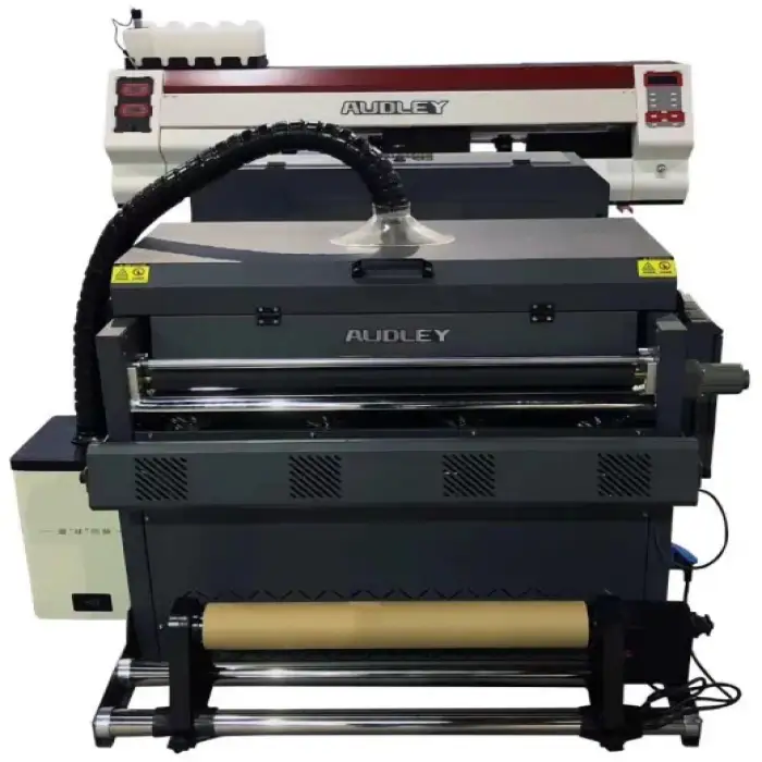 2000W JD-TY-700 dtf printer ink digital inkjet heat transfer PET Film roll to roll Heat Transfer Vinyl clothes Digital Printer with shake powder dryer