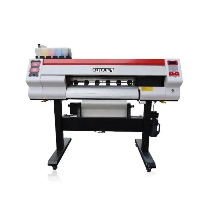 2000W JD-TY-700 dtf printer ink digital inkjet heat transfer PET Film roll to roll Heat Transfer Vinyl clothes Digital Printer with shake powder dryer