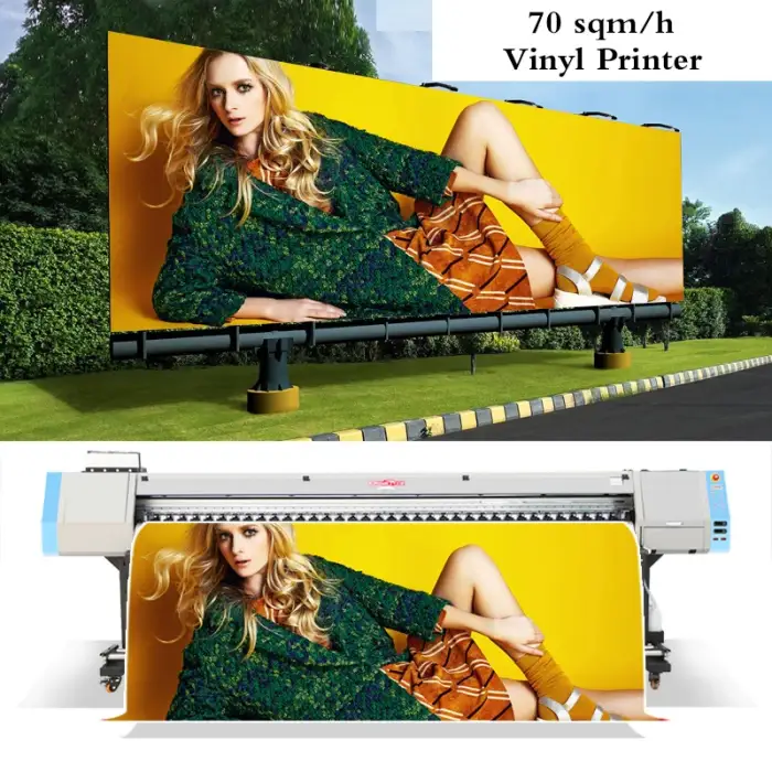 KJ-1600-I3200E1 3500W 3.2m Photo Quality Heat Transfer Vinyl Banner Paper Mini Eco Solvent Printer