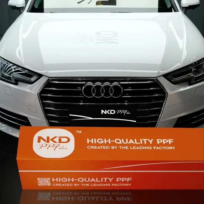 NKODA 1.52x15m Matte Self Healing Heat Transfer Vinyl Film Paint Protection Film For Car Body glossy white film pre cut