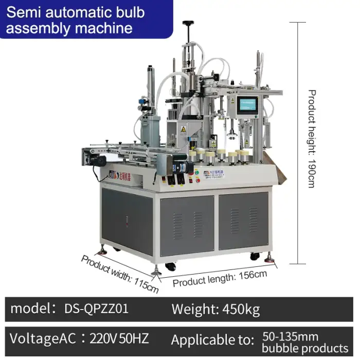 Industrial White Led Bulb Light Cover Assembly Line Candle Making Machine led bulb machine