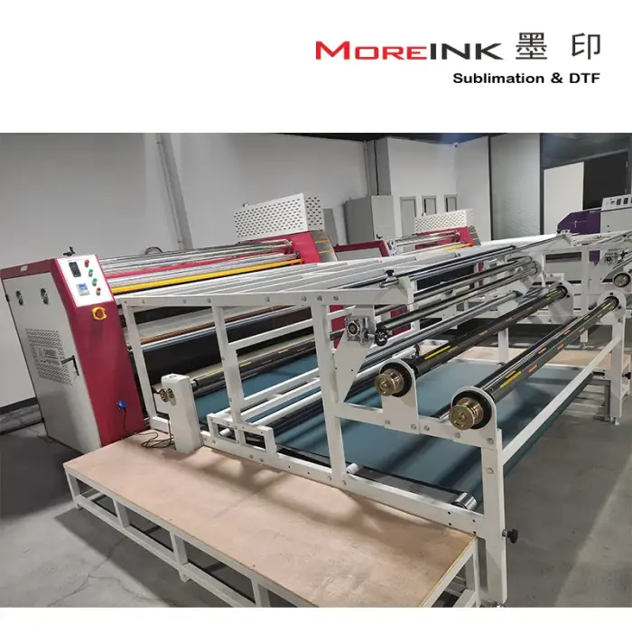 1.6m 1.8m italy technology europe quality 1000mm drum efficient heat transfer machine 2.6m 3.2m thermal heat press for fabric PD-1800D-1000