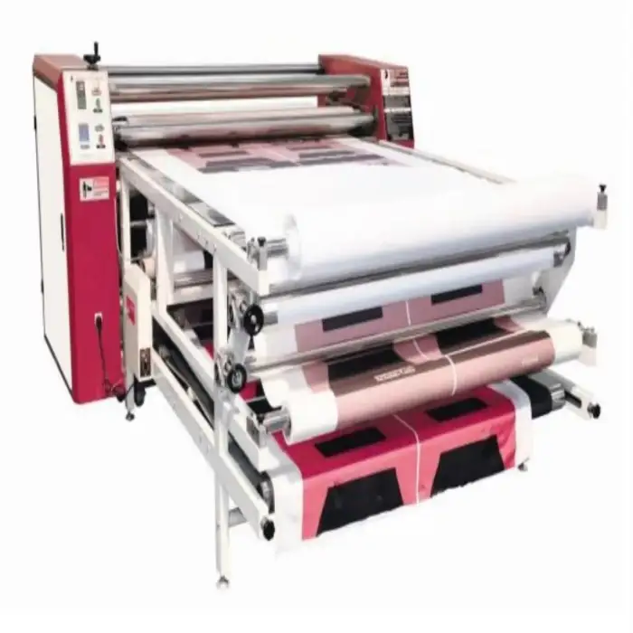 1.6m 1.8m italy technology europe quality 1000mm drum efficient heat transfer machine 2.6m 3.2m thermal heat press for fabric PD-1800D-1000