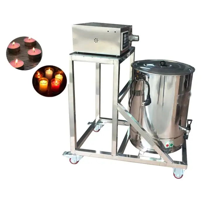 Movable Heating Warming Tank Hot Wax Dispenser Automatic Candle Making Machine Wax Filling Machine