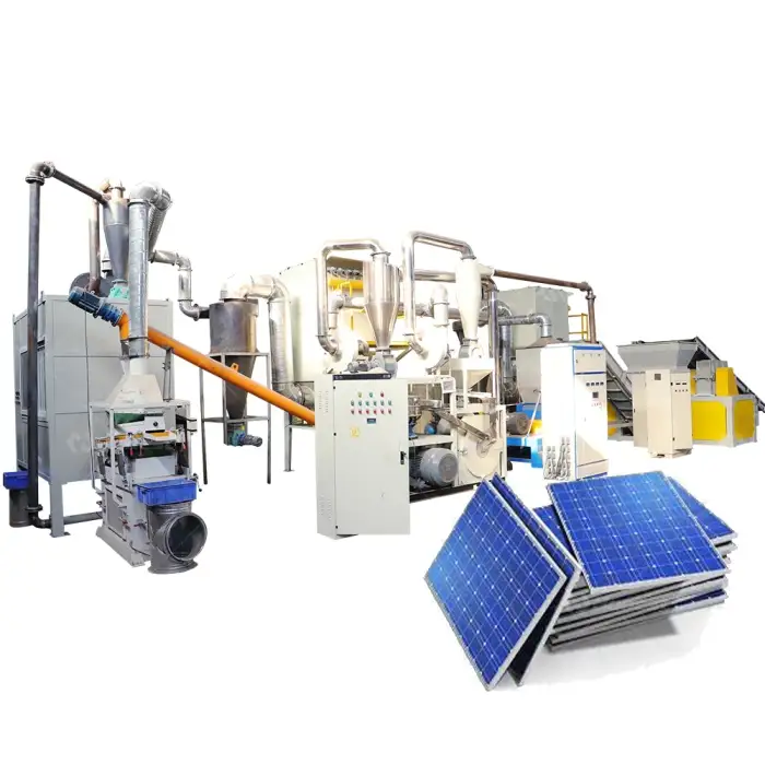 Environmentally Friendly Waste Solar Panel Recycling Fully Automatic High-Efficiency Recycling Production Line Machine