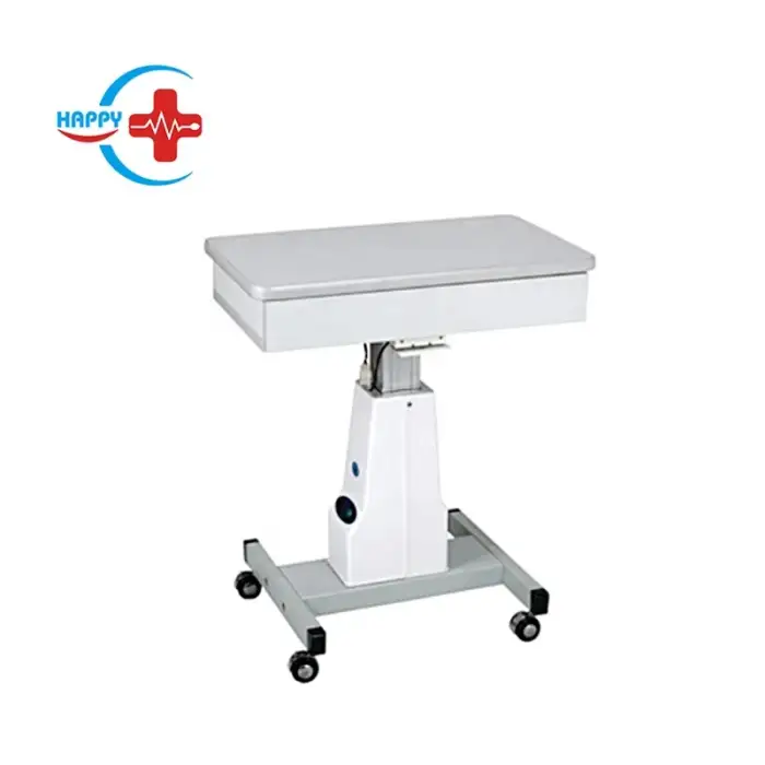 HC-Q022 Best price Electric optometry lift table with drawer / keratometer / tonometer / electric lift table