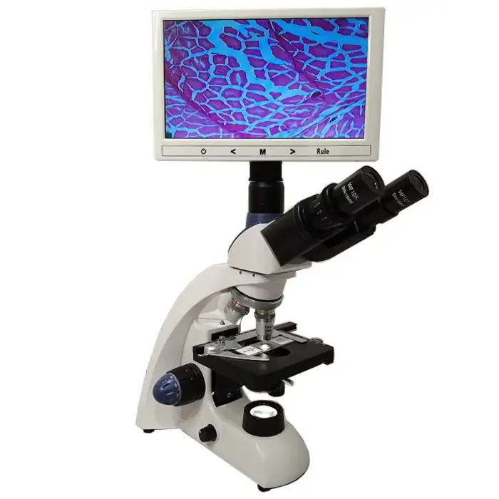 7 inch LED light  video biological lcd microscope/microscope with lcd screen