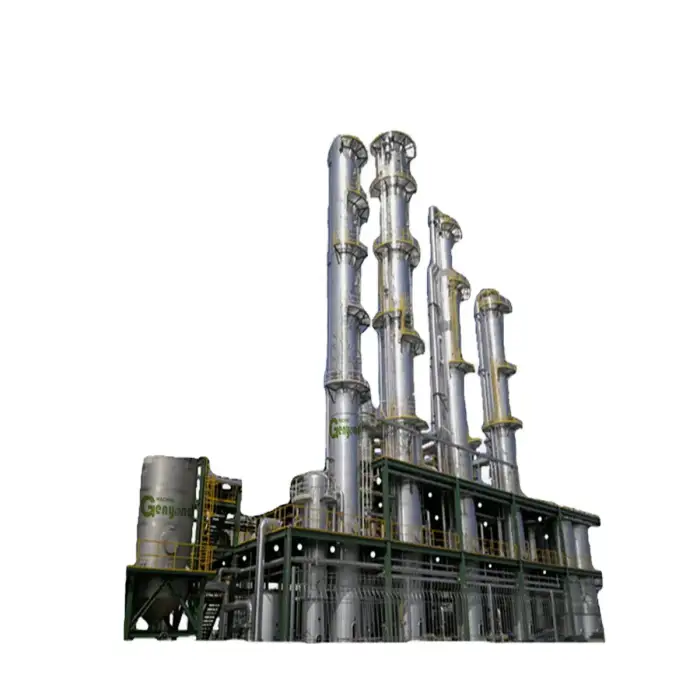 Factory Genyond Turnkey project industrial 95%-99.9% Alcohol distillation distillery machine cellulose ethanol production line