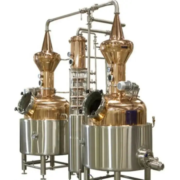 Industrial Vodka Distiller Automatic Alcohol Distiller Wine Making Red Copper Distiller Alcohol