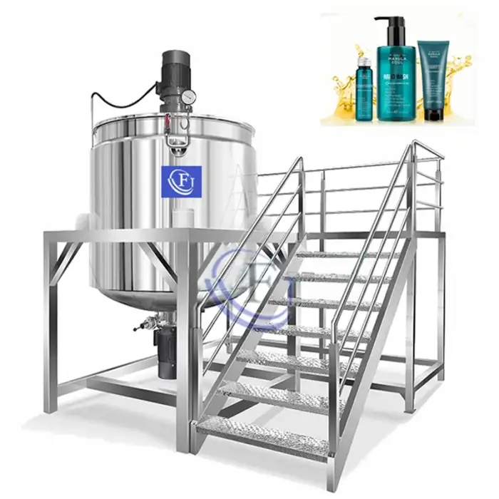 High Shear Lotion, Cream, Liquid Soap, and Shampoo Mixing Machine Tank