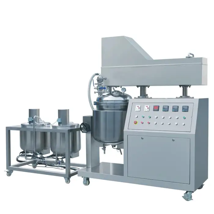 Body Lotion Cream Homogenizer Mixer and Automatic Vacuum Emulsifying Cosmetic Machines