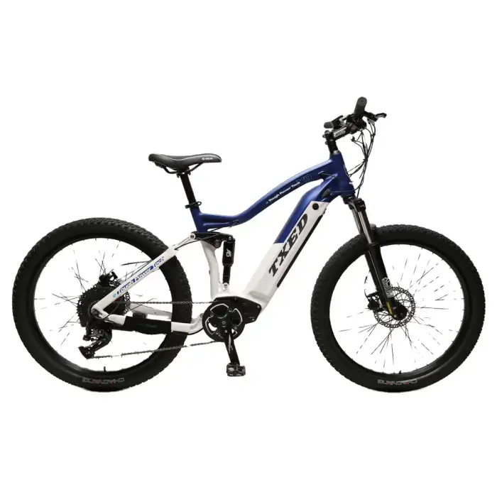 Full Suspension Fat Tire E-Bike with Bafang Motor – Off-Road Electric Mountain Bike (MTB)