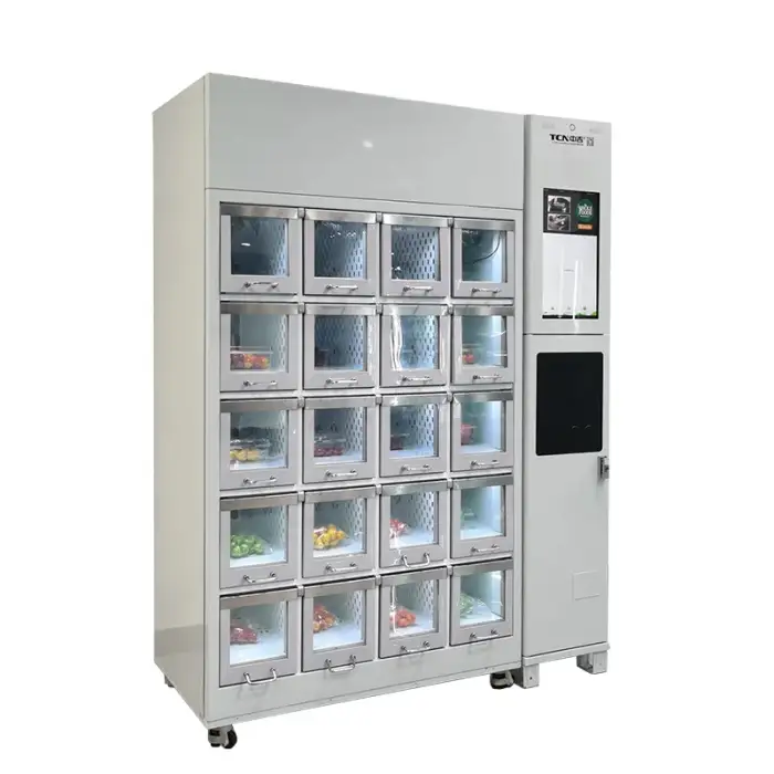 TCN Refrigerated Locker Vending Machine – Transparent Window Vending Machine for Sale