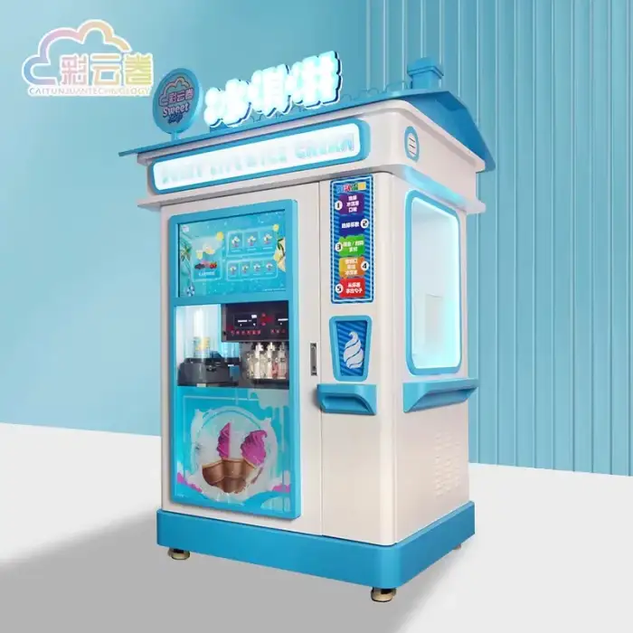 Caiyunjuan Ice Cream Maker Vending Machine Factory Ice Cream Automatic Sales Machine Wholesalers