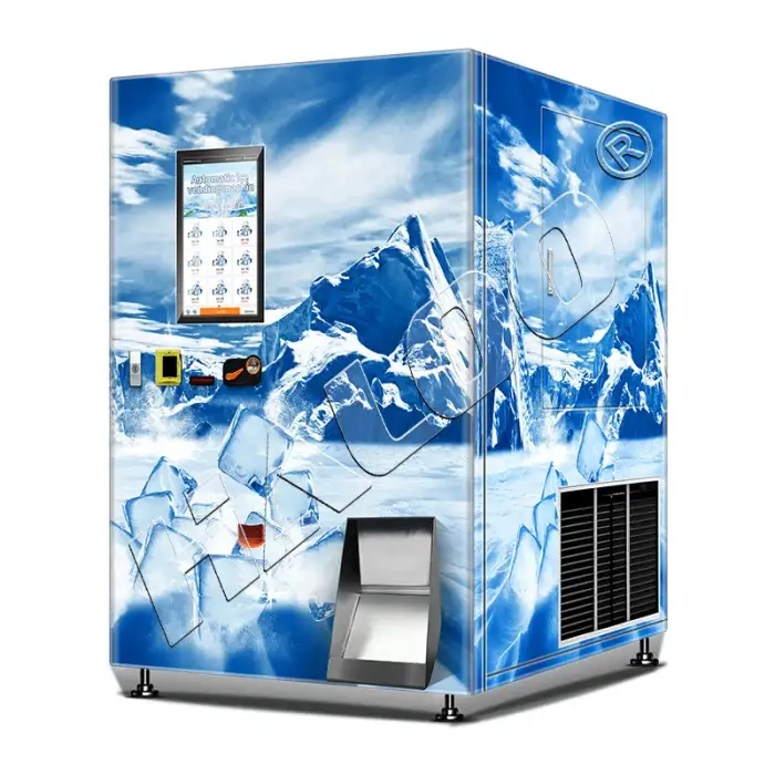 Outdoor Big Capacity Ice Cube Vending Machine – Automatic Ice Vending Machine with Auto Bagging